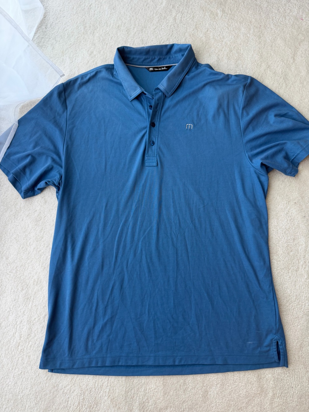 Travis Matthew Blue Men’s Polo Shirt - Premium Casual Tee